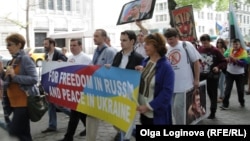 Нью-йоркская акция протеста против выступления Владимира Путина в ООН