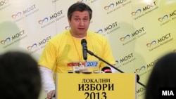 Прес-конференција на директорот на Граѓанската асоцијација МОСТ Дарко Алексов.
