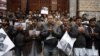 File photo of journalists from the Balochistan Union Of Journalists praying for their colleague Imran Sheikh, who was killed in a bomb attack in January 2013.