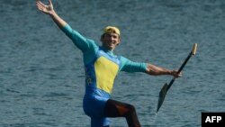 Юрій Чебан святкує золоту перемогу, 11 серпня 2012 року