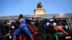 The Soviet Army monument in Bulgaria's capital of Sofia has been a frequent target of vandalism.