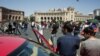 Protesters gathered in Yerevan&#39;s Republic Square on May 2 after opposition leader Nikol Pashinian called for&nbsp;&quot;nonviolent, peaceful acts of civil disobedience.&quot;