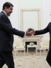 Nicolas Maduro and Russian President Vladimir Putin meet in the Kremlin in 2019. 