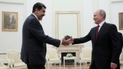 Nicolas Maduro and Russian President Vladimir Putin meet in the Kremlin in 2019. 