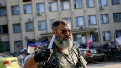 Сторонник так называемой Донецкой народной республики в Краматорске