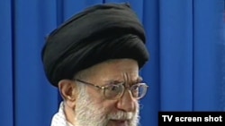 Supreme Leader Ayatollah Ali Khamenei at Friday Prayers in Tehran on September 11.