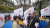 Галадоўка прыхільнікаў Цімашэнкі ў Львове, 25 красавіка 2012 г.