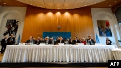 Открытие конференции по Сирии в Монтрё, Швейцария, 22 января 2014 г. 