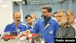 Amir Ali Hajizadeh, a senior IRGC commander visiting a car factory. June 9, 2020