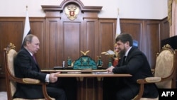 Vladimir Putin və Ramzan Kadyrov, 25 mart 2016