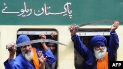 File photo of Sikh Nihang (religious warriors) in Pakistan.