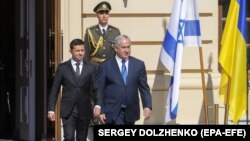 Владимир Зеленский и Биньямин Нетаньяху в Киеве, 19 августа 2019