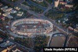 Стадыён «Дынама» з дрону, верасень 2017