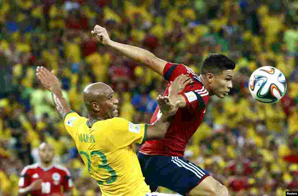 Braziliya-Kolumbiya &ndash; 2:1. Maicon vs. Teofilo Gutierrez.