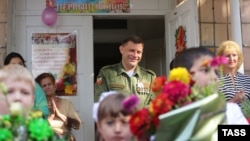 Лидер группировки «ДНР» Александр Захарченко в школе оккупированного Донецка, 1 сентября 2015 года
