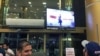 Anonymous hackers hacked the Mashad airport's screens for an hour on Thursday night May 24, 2018. The screen shows image of an anti-hijab protester.
