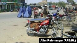 Without a park, Afghan women have few places to relax in the Sheberghan city center.