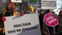 Протест против загадувањето - Скопје стана како Пекинг