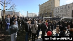 Russia -- The action in support of Alexei Navalny in Moscow