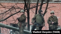 Sovjetski vojnici u Vilnjusu, januar 1991.