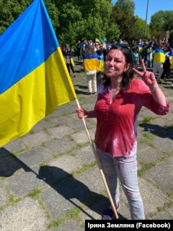 Ірина у день акції 9 травня 2022 року