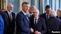 Hrvatski premijer Andrej Plenković sa premijerom Luksemburga Lucom Friedenom