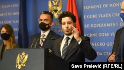 Dritan Abazović i Vladimir Leposavić u pozadini