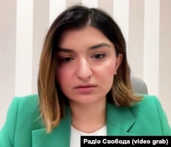 Очільниця служби секретаря Ради нацбезпеки й оборони України Діана Давітян під час ефіру Радіо Свобода