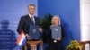 Premijer Hrvatske Andrej Plenković i predsjedavajuća Savjeta ministara Bosne i Hercegovine Borjana Krišto, Sarajevo, 8. jun 2026. godine.