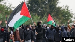 პროპალესტინური დემონსტრაცია. მილანი, 3 ოქტომბერი, 2025. 