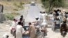 Suspected Pakistani Taliban militants fleeing a conflict zone in June