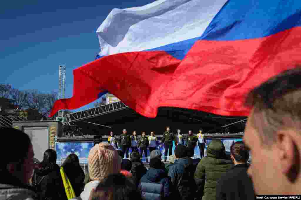 Выступление студенческих стройотрядов Ставрополья