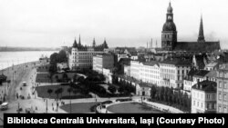 Orașul Riga în anii 1930. Sursă: Biblioteca Centrală Universitară, Iași