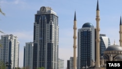 ფოტო არქივიდან. ცათამბჯენების კომპლექსი „გროზნო-სიტი"