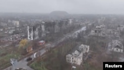 Вид на Мирноград з дрону, 12 листопада 2025 року