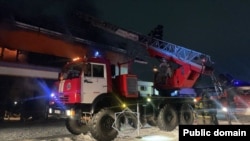 BALA PARK ойын-сауық орталығындағы өрт. 3-4 наурыз 2026 жыл. ТЖМ телеграм-арнасы таратқан сурет. 