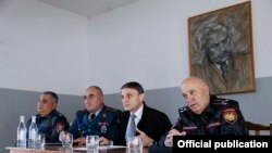 Ոստիկանապետ Վալերի Օսիպյանը Սյունիքի մարզում, 29-ը նոյեմբեր, 2018 թ.
