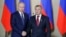 Владимир Путин и предприниматель Аркадий Ротенберг  