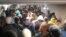 Huge lines formed in Moscow's subway system as commuters attempted to deal with the new system.