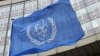 A file photo dated 07 October 2005 shows the flag of the International Atomic Energy Agency (IAEA) waving in front of the organosation's headquarters in the Uno-City in Vienna, Austria.