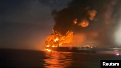 Пожар на судне у берегов Турции