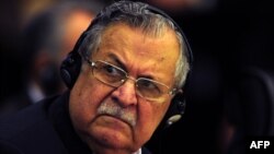 Iraqi President Jalal Talabani was hospitalized late on December 17.