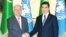 Prezident Gurbanguly Berdimuhamedow BMG-nyň Baş sekretary Antoniu Guterriş bilen duşuşdy. TDH-nyň fotosuraty.