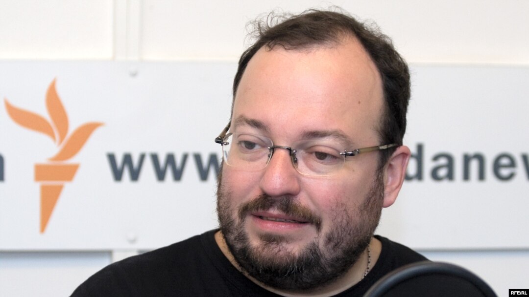 Станислав Белковский в студии Радио Свобода.