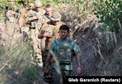 Володимир Зеленський на позиціях в селещі Залізне біля Торецька під час дії перемир'я (серпень 2020 року)