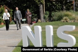 Ministrul sârb al Energiei, Zorana Mihajlovic, într-o vizită oficială la sediul companiei NIS în luna septembrie 2021
