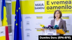 Fosta lideră a PAS, Maia Sandu, în campania pentru prezidențiale. 6 noiembrie 2020
