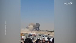 د هند یوه جنګي الوتکه دوبۍ کې د هوايي نندارتون پر مهال وغورځېده