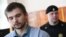 Ruslan Sokolovsky attends a court hearing in Yekaterinburg on March 15.