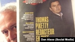 Economistul Thomas Piketty pe coperta cotidianului francez Libération.